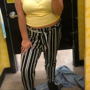 Striped soft pants